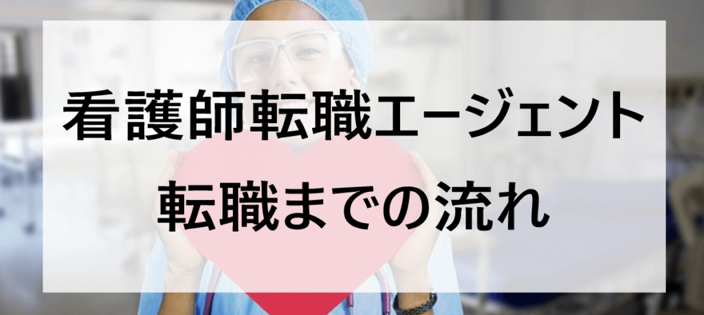 看護師が転職エージェントを使う時の流れ